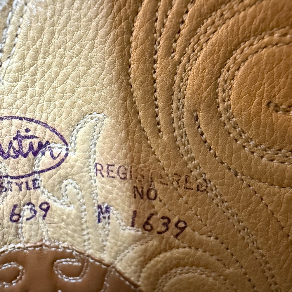 Justin Men’s Leather and Snake Skin Western Boots - Picture 13 of 16
